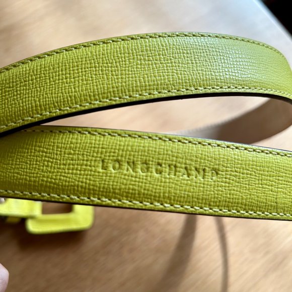 Longchamp Skinny Leather Belt NWOT - Picture 5 of 9